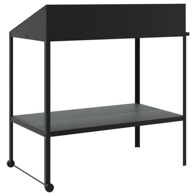 vidaXL Plant Stand Anthracite 100x54.5x100 cm Galvanised Steel