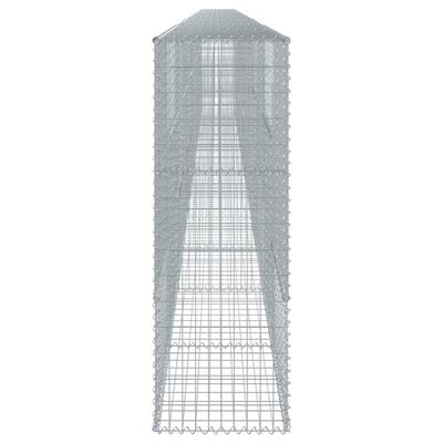 vidaXL Gabion Basket with Cover 1200x50x150 cm Galvanised Iron