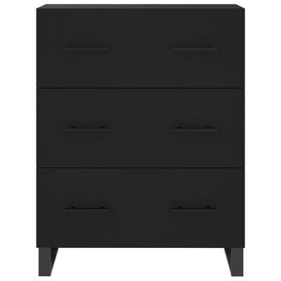 vidaXL Highboard Black 69.5x34x180 cm Engineered Wood