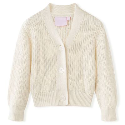 Kids' Cardigan Knitted Snow White 116