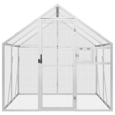 vidaXL Aviary Silver 1.79x2x1.85 m Aluminium