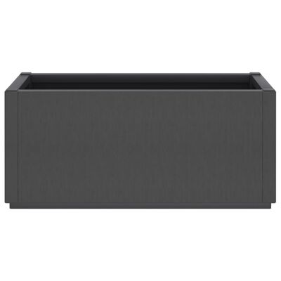 vidaXL Garden Planter Dark Grey 80x36x35 cm PP