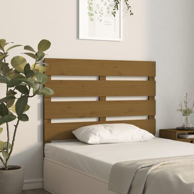 vidaXL Headboard Honey Brown 100x3x80 cm Solid Wood Pine