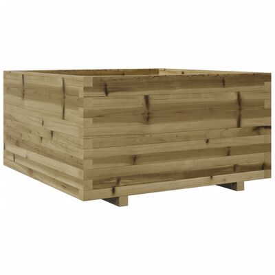 vidaXL Garden Planter 90x90x49.5 cm Impregnated Wood Pine