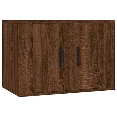 vidaXL 3 Piece TV Cabinet Set Brown Oak Engineered Wood