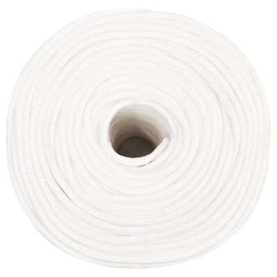 vidaXL Boat Rope Full White 10 mm 25 m Polypropylene