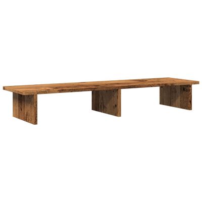 vidaXL Monitor Stand Old Wood 100x27x15 cm Engineered Wood