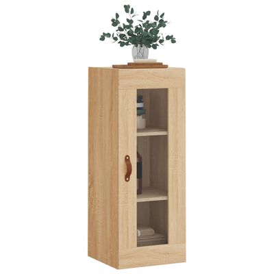 vidaXL Wall Mounted Cabinet Sonoma Oak 34.5x34x90 cm