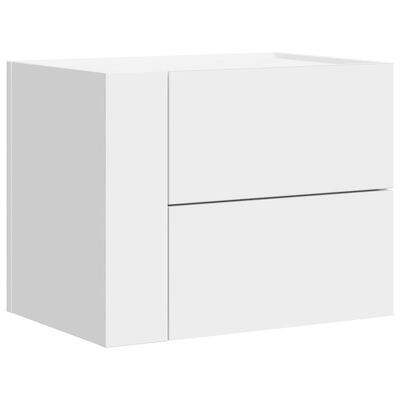 vidaXL Wall-mounted Bedside Cabinet White 45x30x35 cm