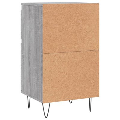 vidaXL Sideboards 2 pcs Grey Sonoma 40x35x70 cm Engineered Wood