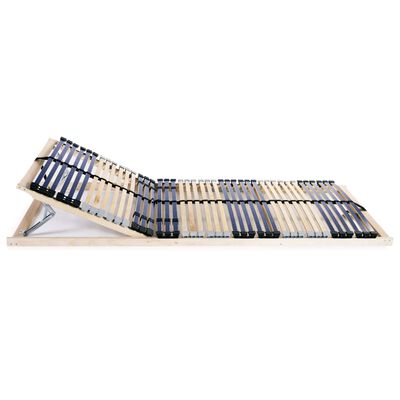 vidaXL Slatted Bed Bases without Mattress 2 pcs with 42 Slats 80x200 cm