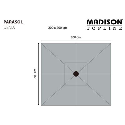 Madison Garden Parasol Elba 300 cm Taupe