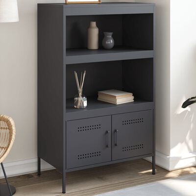 vidaXL Highboard Anthracite 68x39x113 cm Steel