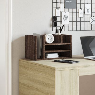 vidaXL Desk Organiser Brown Oak 44.5x24x25 cm Engineered wood