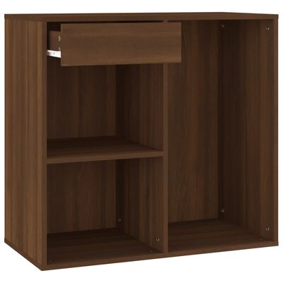 vidaXL Cosmetic Cabinet Brown Oak 80x40x75 cm Engineered Wood