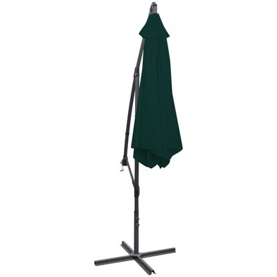 vidaXL Cantilever Garden Parasol 3 m Green