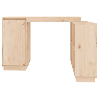 vidaXL Desk 110x50x75 cm Solid Wood Pine