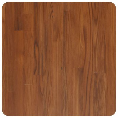 vidaXL Square Table Top Dark Brown 50x50x4cm Treated Solid Wood Oak