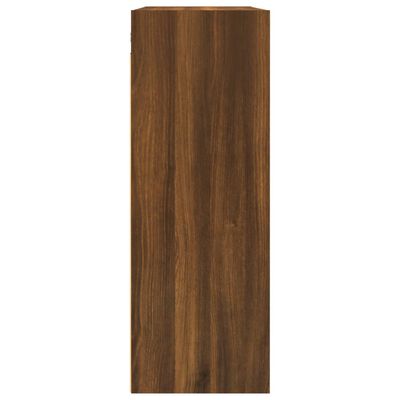 vidaXL Hanging Wall Cabinet Brown Oak 69.5x32.5x90 cm