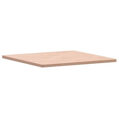 vidaXL Table Top 80x80x2.5 cm Square Solid Wood Beech