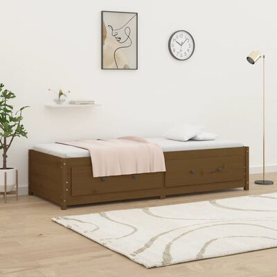 vidaXL Day Bed without Mattress Honey Brown 80x200 cm Solid Wood Pine