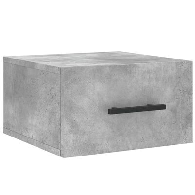 vidaXL Wall-mounted Bedside Cabinet Concrete Grey 35x35x20 cm