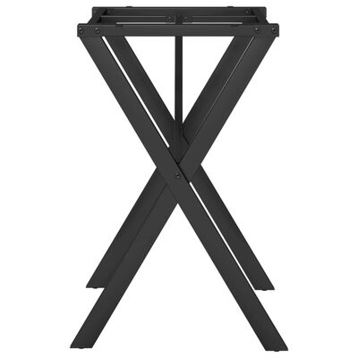 vidaXL Dining Table Legs X-Frame 60x50x73 cm Cast Iron