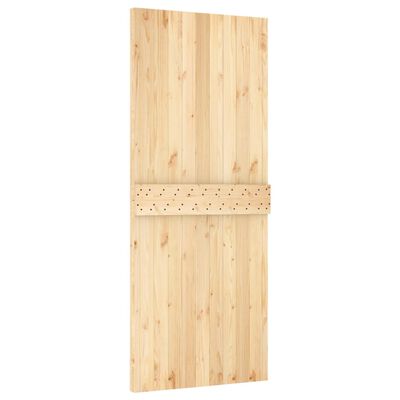 vidaXL Sliding Door with Hardware Set 85x210 cm Solid Wood Pine