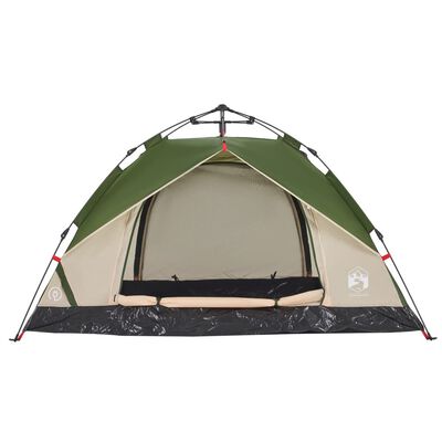 vidaXL Camping Tent Dome 2-Person Green Quick Release