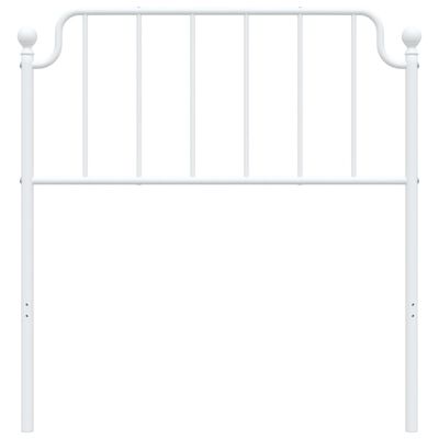 vidaXL Metal Headboard White 90 cm