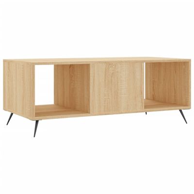 vidaXL Coffee Table Sonoma Oak 102x50x40 cm Engineered Wood