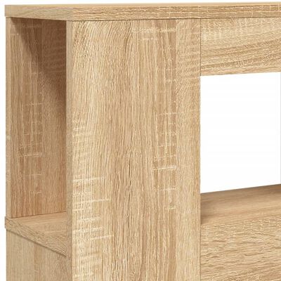 vidaXL LED Headboard Sonoma Oak 180x18.5x103.5 cm Engineered Wood