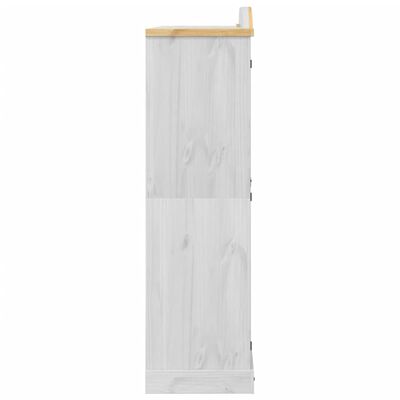 vidaXL Wardrobe Corona White 151.5x52x186 cm Solid Wood Pine