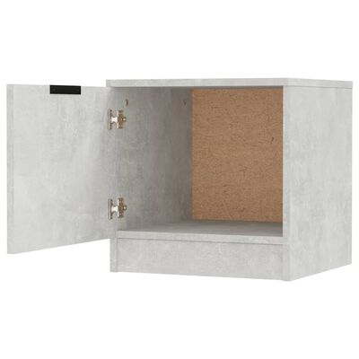 vidaXL Bedside Cabinets 2 pcs Concrete Grey 40x39x40 cm