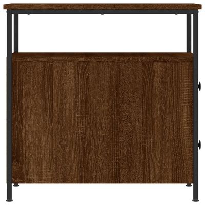 vidaXL Bedside Cabinet Brown Oak 30x60x60 cm Engineered Wood