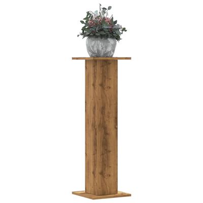 vidaXL Plant Stands 2 pcs Artisian Oak 30x30x95 cm Engineered Wood