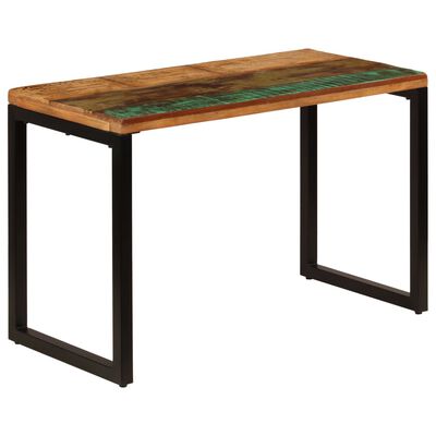 vidaXL Dining Table 115x55x76 cm Solid Reclaimed Wood and Steel