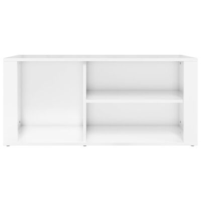 vidaXL Shoe Cabinet High Gloss White 100x35x45 cm Engineered Wood