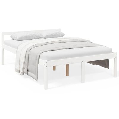 vidaXL Senior Bed without Mattress White 120x190 cm Small Double