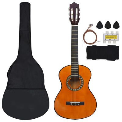 vidaXL 8 Piece Classical Guitar Beginner Set 1/2 34"