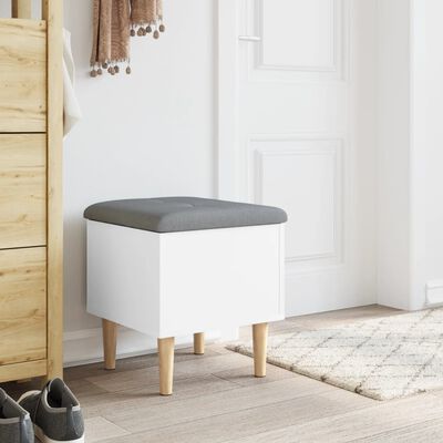 vidaXL Storage Bench White 42x42x46 cm Engineered Wood