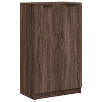 vidaXL Shoe Cabinet Brown Oak 59x35x100 cm Engineered Wood