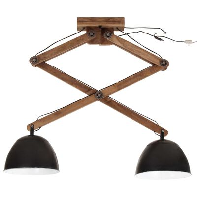 vidaXL Ceiling Lamp 25 W Black 29x18x85 cm E27