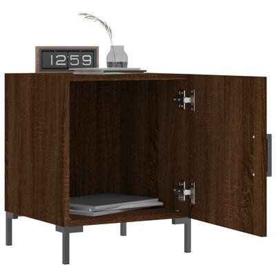 vidaXL Bedside Cabinet Brown Oak 40x40x50 cm Engineered Wood