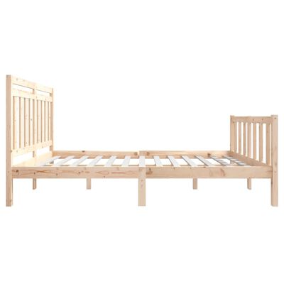 vidaXL Bed Frame without Mattress Solid Wood 140x200 cm (810082+814094)