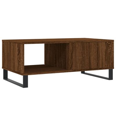 vidaXL Coffee Table Brown Oak 90x50x36.5 cm Engineered Wood