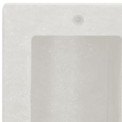 vidaXL Shower Niche with 2 Compartments Matt White 41x51x10 cm