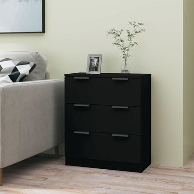 vidaXL Sideboard Black 60x30x70 cm Engineered Wood