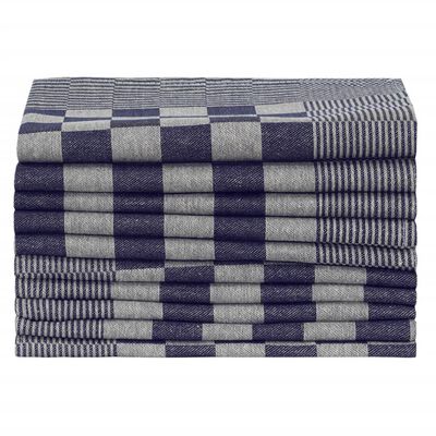 vidaXL Kitchen Towels 50 pcs Blue and White 50x70 cm Cotton