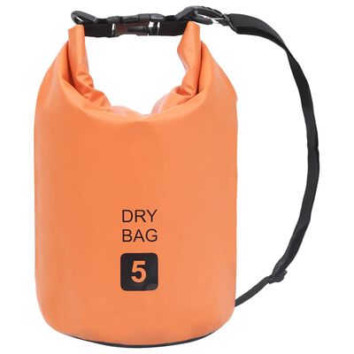 vidaXL Dry Bag Orange 5 L PVC